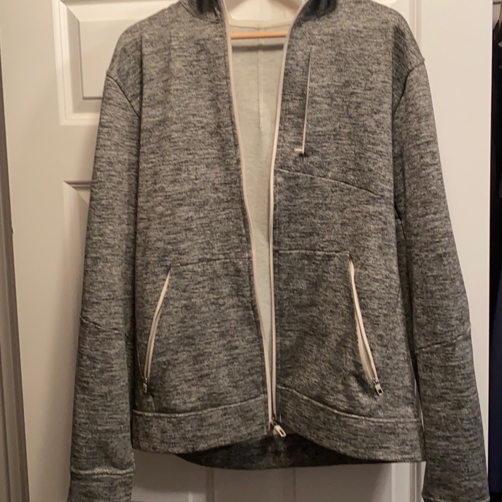 Lululemon grey heather zip up hoodie